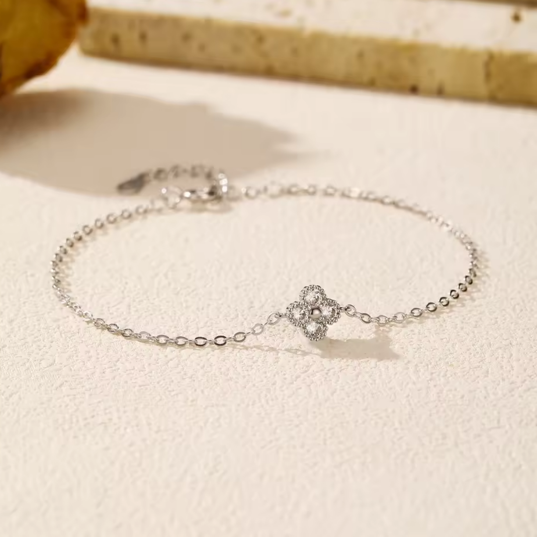 Four Leaf Clover Bracelet | CZ 925