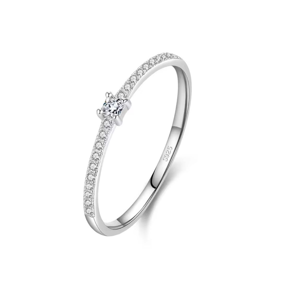 Promise Solitaire Ring | Zircon 925