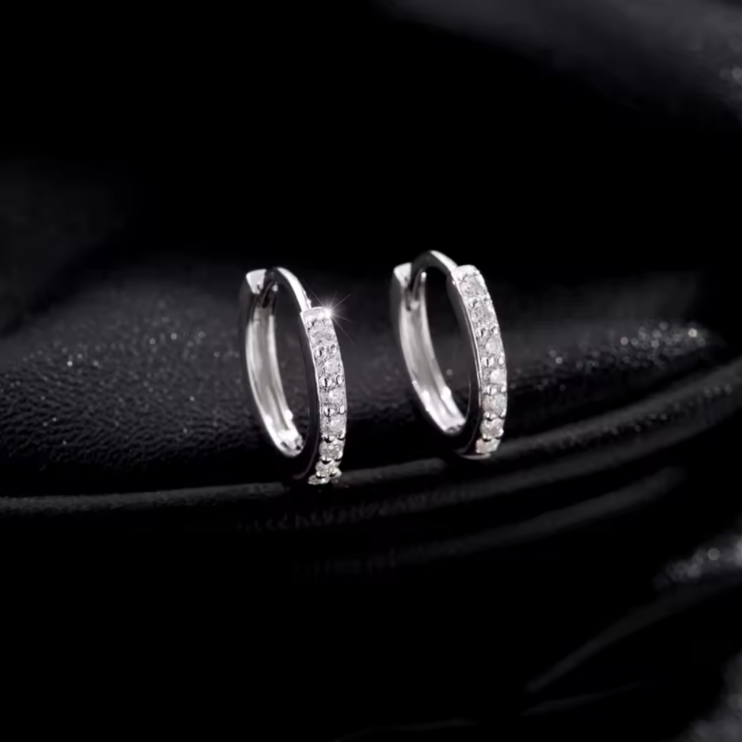 Classic Hoop Earrings | Moissanite 925