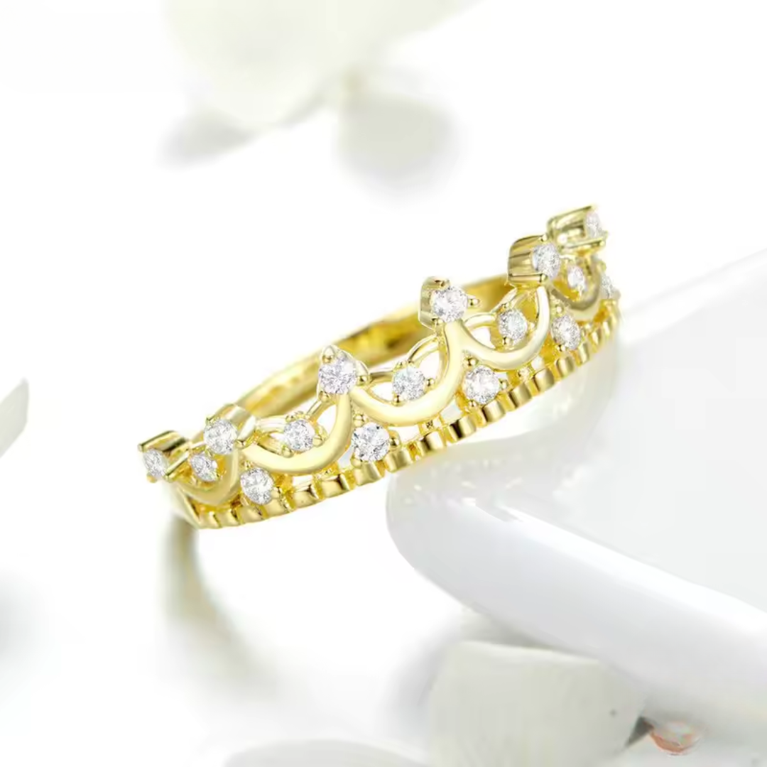 Princess Crown Ring | 18K Gold Plated