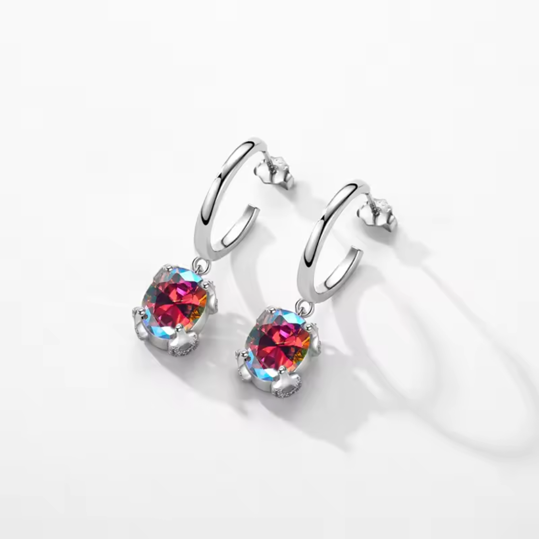 Aurora Glow Set | Rainbow Zirconia & Sterling Silver
