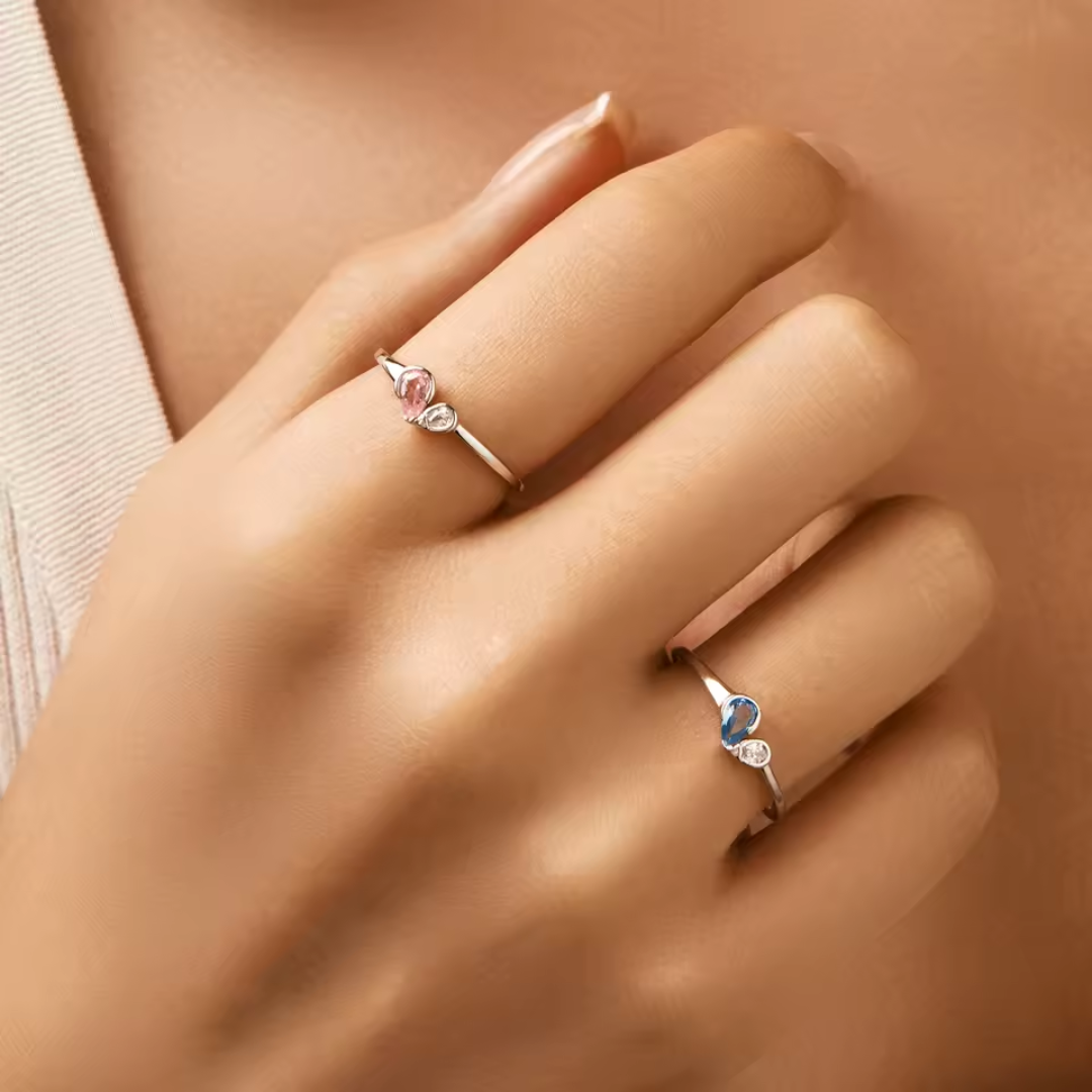 Sweetheart Duo Set | CZ Hearts & Sterling Silver