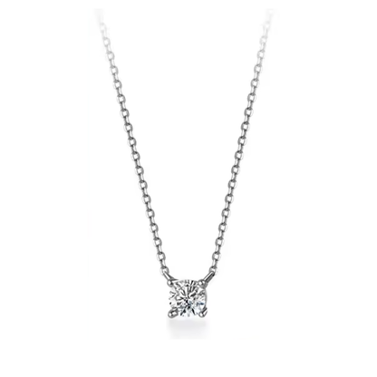 Geometric Pendant Necklace | Zircon 925