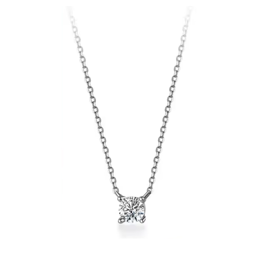 Geometric Pendant Necklace | Zircon 925