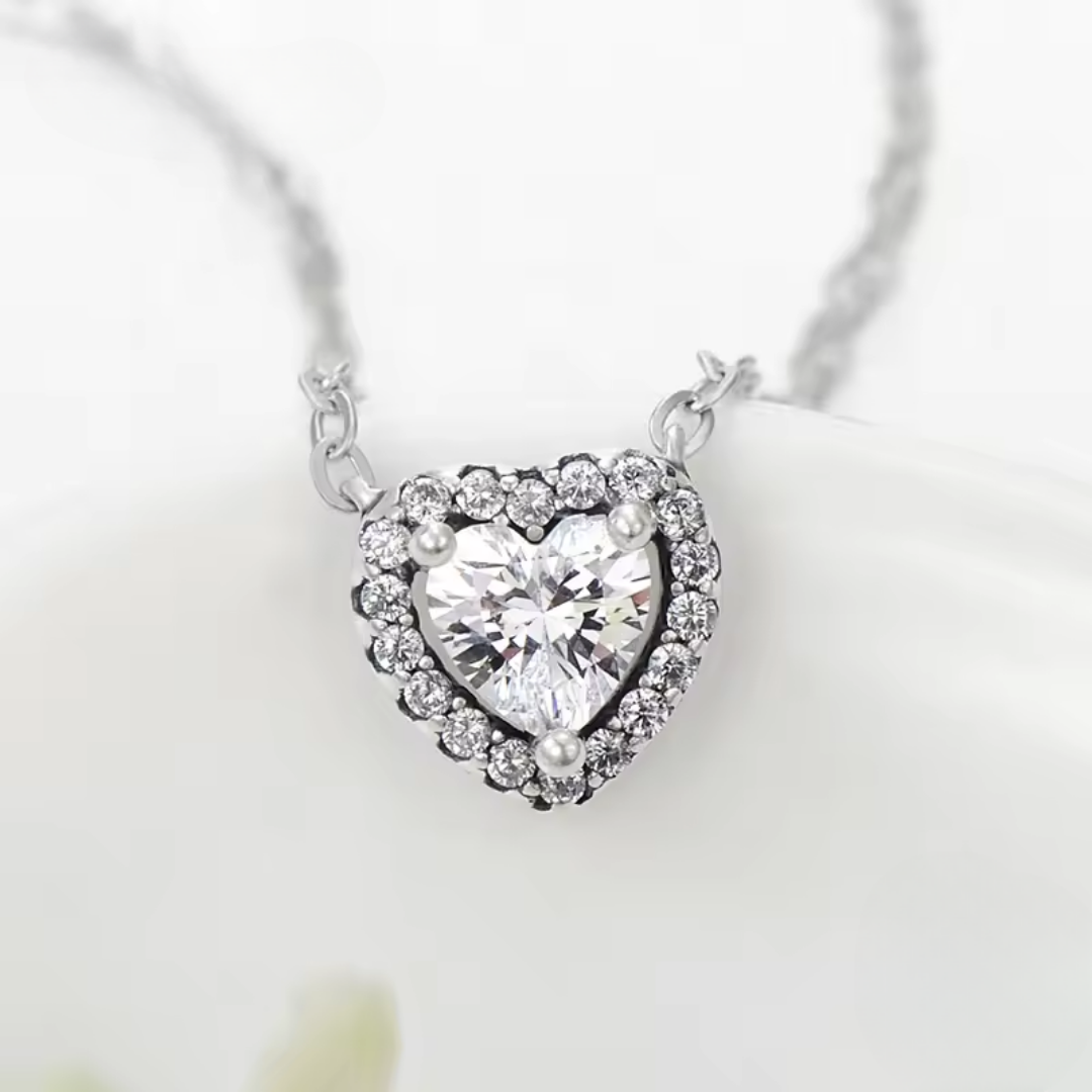 Heart Pendant Necklace | CZ 925