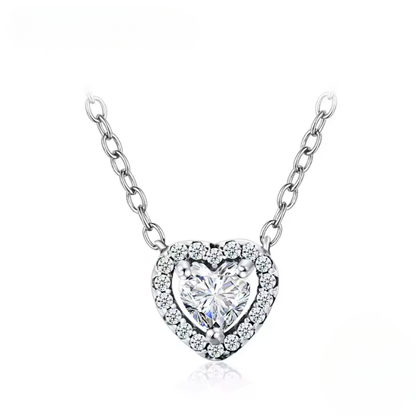 Heart Pendant Necklace | CZ 925