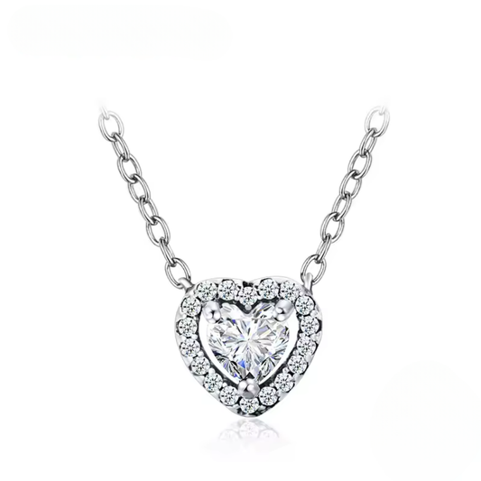 Heart Pendant Necklace | CZ 925