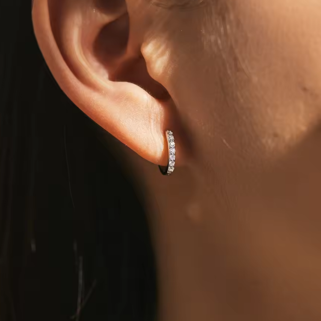 Classic Hoop Earrings | Moissanite 925