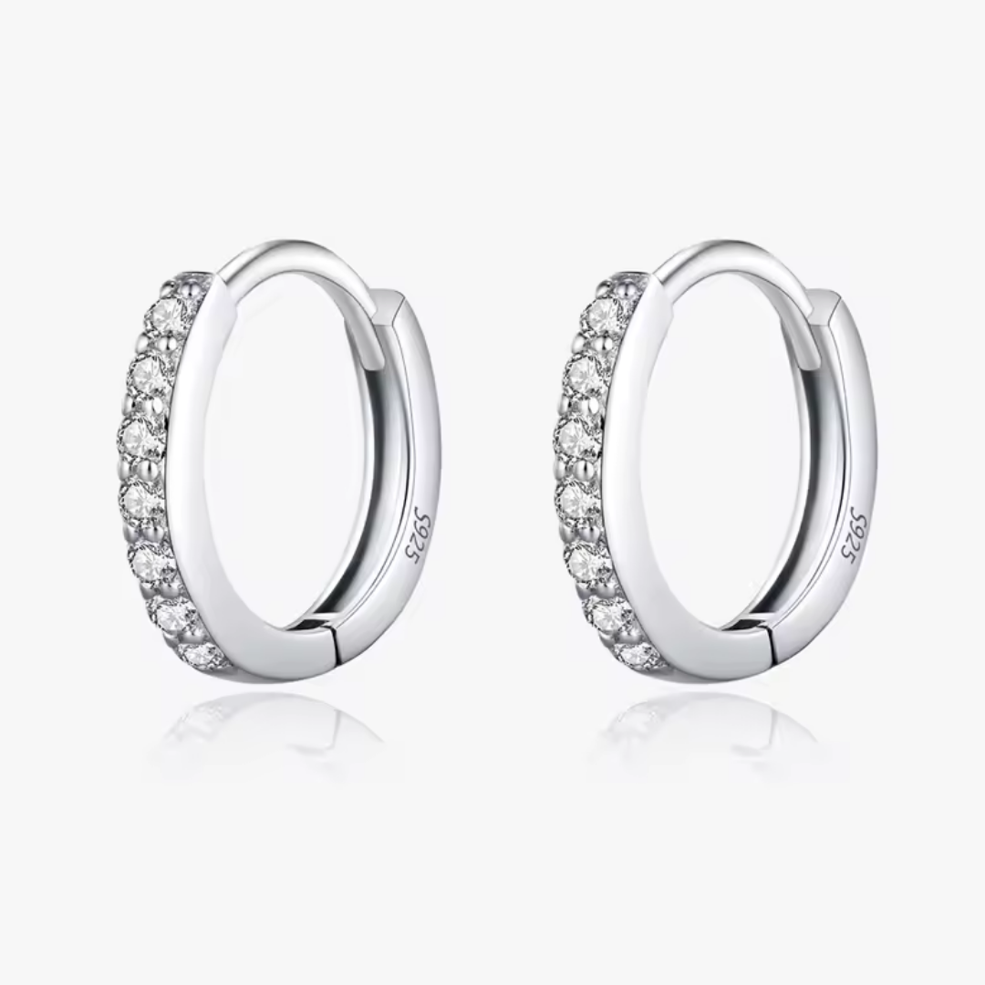 Classic Hoop Earrings | Moissanite 925
