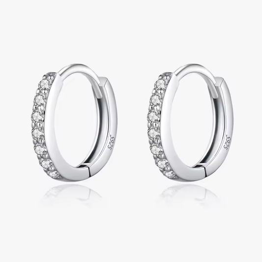 Classic Hoop Earrings | Moissanite 925