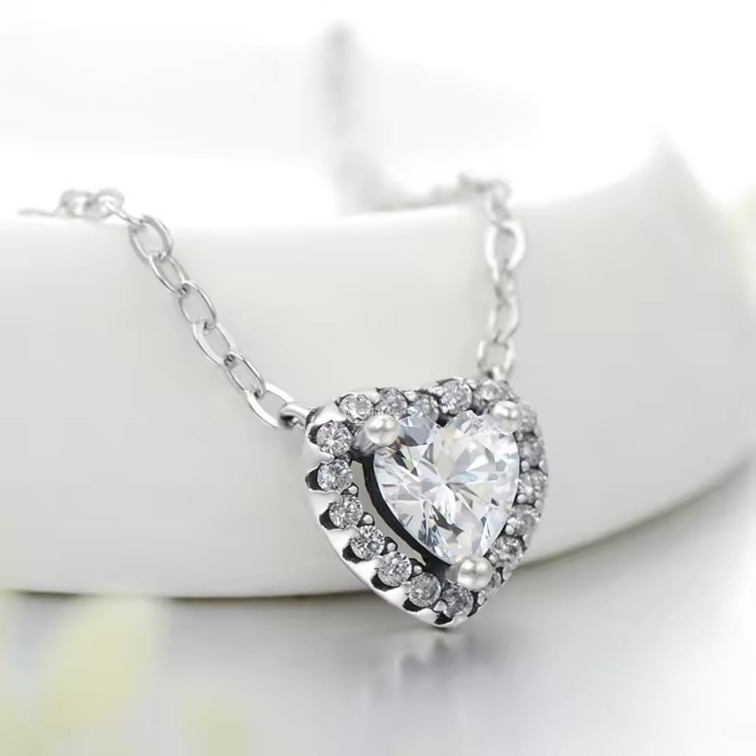 Forever Love Set | Crystal Heart & Sterling Silver