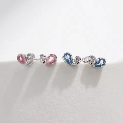 Sweetheart Duo Set | CZ Hearts & Sterling Silver
