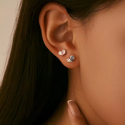 Sweetheart Duo Set | CZ Hearts & Sterling Silver