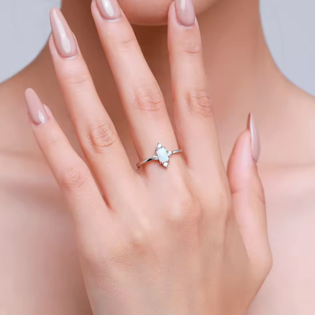 Celestial Opal Set | Natural Opal & Sterling Silver
