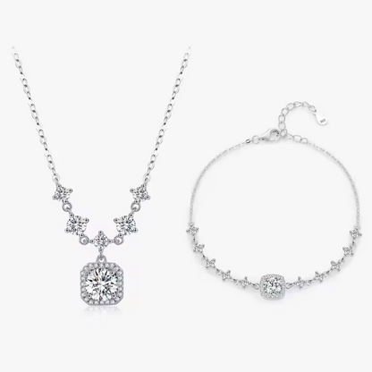 Eternal Harmony Set | Moissanite & Sterling Silver