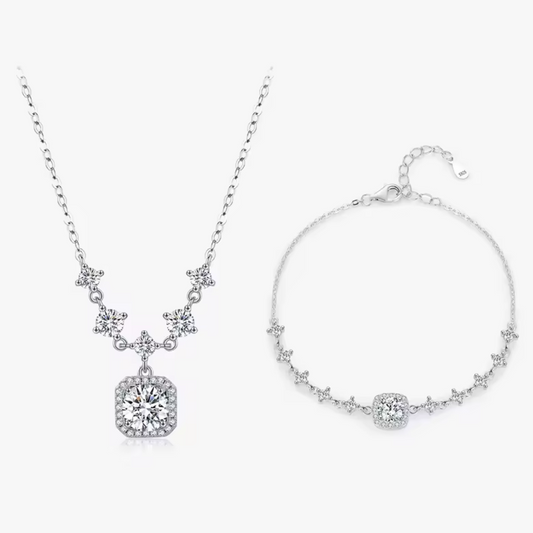 Eternal Harmony Set | Moissanite & Sterling Silver